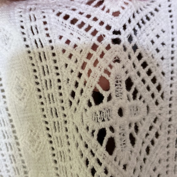 White crochet back beach dress in size xs - Picture 4 of 9